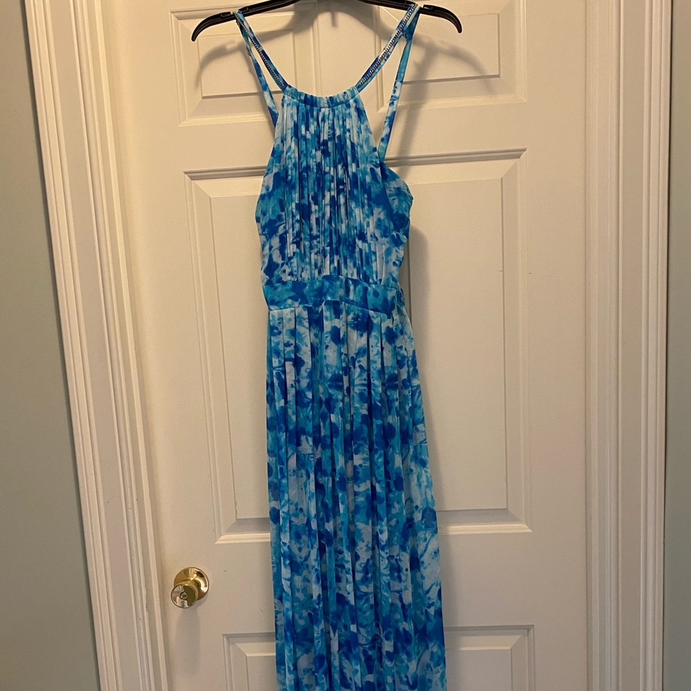 Calvin Klein blue maxi dress